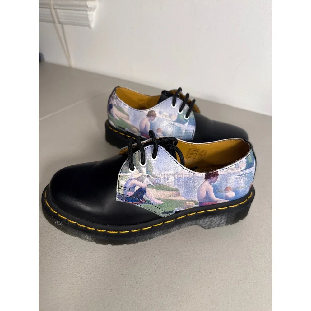 Dr. Martens 1461 National Gallery Seurat Bathers at Asnieres Shoes Black Oxford